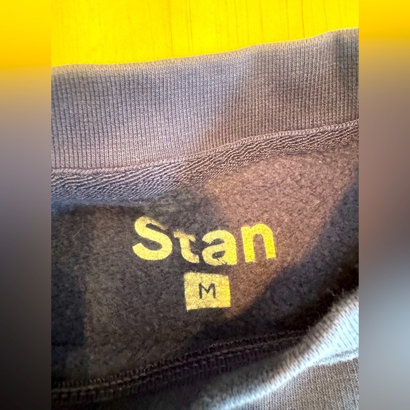 Like New! STANFAM Fleece Pullover Crewneck Sweatshirt- Navy Men’s Medium - Picture 8 of 8